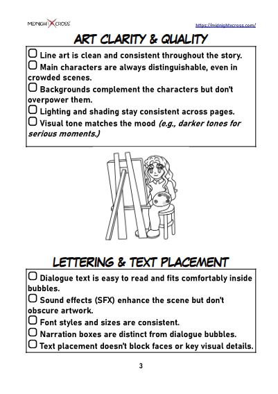 Manga Editing Checklist Preview 3